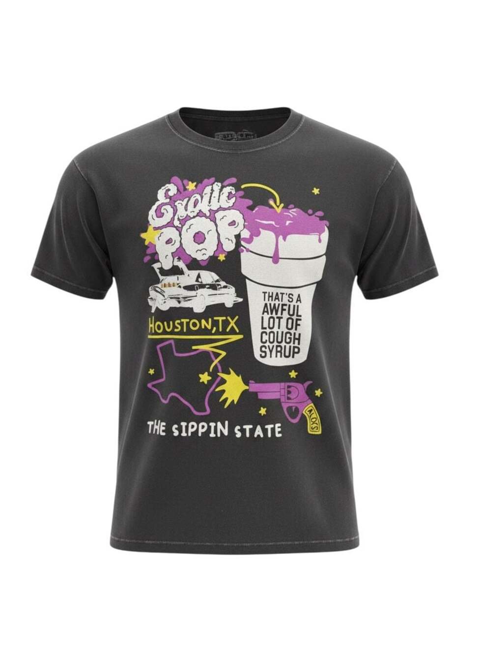 That's An Awful Lot Of Cough Syrup Exotic Pop Graphic T-Shirt